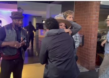 Social Media In Shambles Over Michael Ealy Seemingly Ignoring Jonathan Majors To Hug Meagan Good